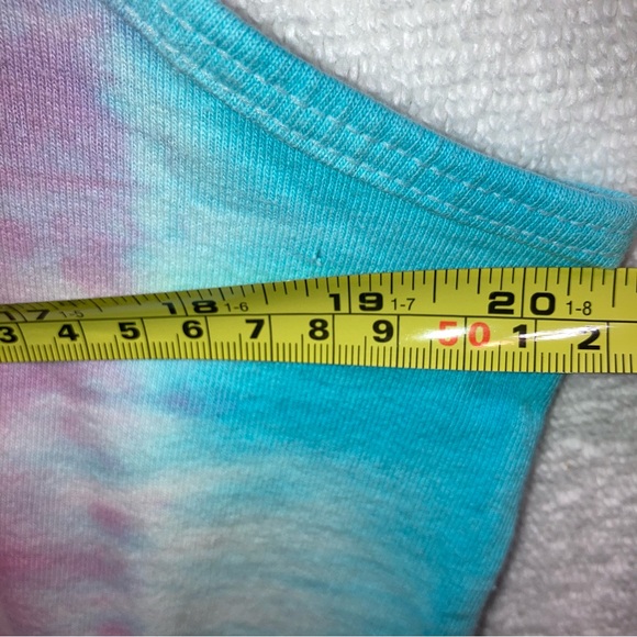 Vintage 90s Fruit of the Loom Adult L 100% Cotton OOAK Tie-Dye Tank P7542 - Picture 4 of 8